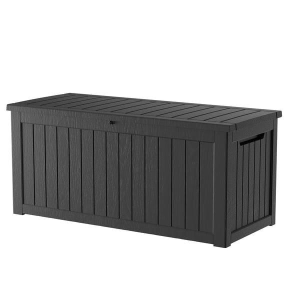 MAYEERTY 230 Gallon Outdoor Deck Box, Large Capacity Storage Box for Patio Furniture Cushions, Pillow Outdoor Indoor, Black