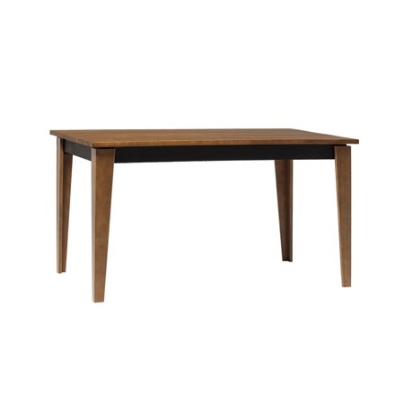 Walker Edison - 60” Contemporary Plank Top Solid Wood Dining Table - Brown