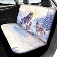 thumbnail image 3 of HUIACONG Car Interior Accessory Kit, with Car Seat Covers Key Pendant Seat Protectors, 14-Piece Wolf Family Car Seat Cover Set, 3 of 5