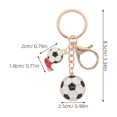 thumbnail image 2 of YSNOOWE 6Ud Llavero De Fútbol Ligero Y Duradero Para Y Regalos De Aficionados, 2 of 8