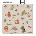 thumbnail image 1 of Becaristey Outdoor Beach Mat Convenient For Travel Oxford Cloth With Multiple Patterns Easy To Store And Carry Animal Camping 200*200 cm, 1 of 6