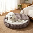 thumbnail image 6 of Round Plush Pet Bed for Dogs and Cats, Semi Enclosed Warm Sleeping Nest, Machine Washable Soft Cotton, 6 of 6