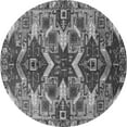 thumbnail image 1 of Ahgly Company Indoor Round Oriental Gray Industrial Area Rugs, 4' Round, 1 of 4