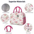 thumbnail image 4 of Womens Pioneer Flower Floral Print Pattern Lunch Box for Work,Insulated Lunch Bag for Women,Loncheras Para Mujer,Leakproof Adult Lunch Bag for Work,Beach,Travel,Picnic,Camping, 4 of 7