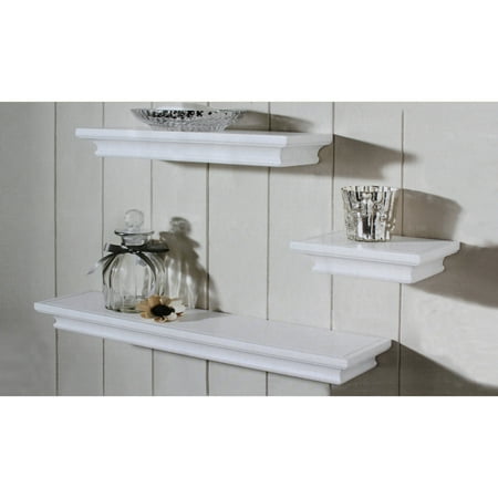 Mainstays 3 Piece Floating Shelves Multiple Colors Com