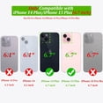thumbnail image 5 of for iPhone 15 Plus/iPhone 14 Plus Wallet Case for Women,Butterfly Emboss PU Leather Flip Folio Cover Card Holder Stand Phone Case Wallet for iPhone 14 Plus/15 Plus 6.7 Inch (Blue), 5 of 13