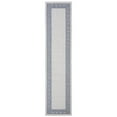 thumbnail image 6 of SAFAVIEH Machine Washable Rug Indoor/Outdoor Bermuda Collection - Bermuda Isidora Geometric Machine Washable Indoor/Outdoor Area Rug, Ivory/Blue, 5'3" x 5'3" Round, 6 of 10
