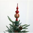 thumbnail image 5 of Christmas Tree Topper, CXALSSY Red Christmas Tree Topper Decor, 9 Inch Tree Topper for Indoor Outdoor Decoration, Unique Luxury Christmas Tree Toppers 2024, 5 of 5