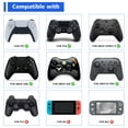 thumbnail image 2 of PlayVital White Ergonomic Thumbstick Caps for Nintendo Switch Pro for PS5 for PS4, Xbox Series X/S, Xbox One, Xbox One X/S Controller - with 3 Height Convex and Concave - Raised Dots & Studded Design, 2 of 8