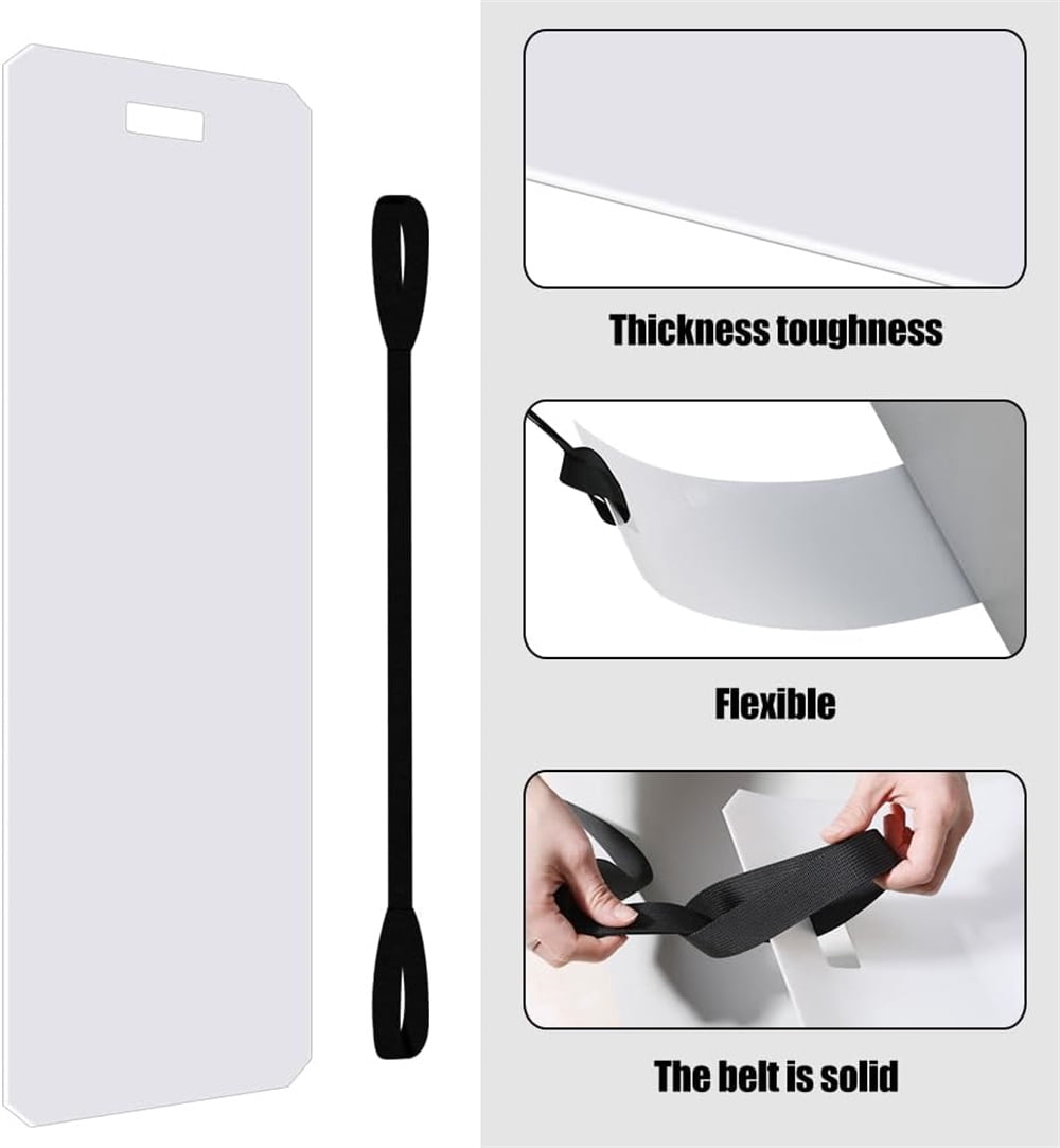 NOGIS 2 Pcs Appliance Sliders for Refrigerators, 48"x 8" Heavy Furniture Moving Slides Pads with Pull Strap, Plastic Moving Furniture Mat for Tile Hardwood Floors Protection