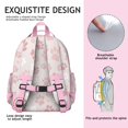 thumbnail image 5 of Pink Dog Paw Backpack for School,Cute School Bag,Schoolbag with Adjustable Shoulder Straps & Padded Back,15.25"x11.5"x5.25", 5 of 6
