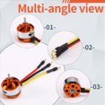 thumbnail image 4 of Motor Sin Escobillas D2822 Motor de Rotor Externo Sin Escobillas Adecuado para Aeronaves de Ala Fija Multirrotor con Control Remoto de 1800 KV, 4 of 5
