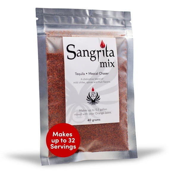 Casa ZG Sangrita Mix – Authentic Sangrita Drink & Tequila Chaser – Artisan Cocktail Mixer Powder – Prepare with Orange Juice | Makes up to 1/2 Gallon