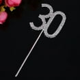thumbnail image 2 of WHAMVOX Stunning Silver Rhinestone Cake Topper for 30th Birthday Party Decoration Eco Friendly Alloy and Rhinestone 30 Pieces, 2 of 8