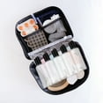 thumbnail image 3 of Travel Containers Set for Toiletries Includes Cosmetic Bottles with Labels for Effortless Organization for Makeup Durable 100ml Capacity and PET Material 5PCS, 3 of 6