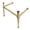 Brushed Brass, variant on Kingston Brass VPB3328SQ0 Stainless Steel Console Sink Legs, Matte Black