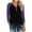 #058-Purple, variant on Craaazy Womens Shirts V-neck 3/4 Sleeve Womens Tops Button Tunic Blouse Gifts for Women