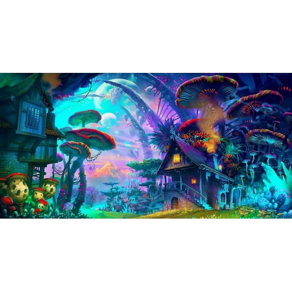 Elfin Village - CANVAS OR PRINT WALL ART