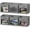 Gray, variant on SpaceAid Storage Cubes with Clear Windows, Set of 6 Fabric Bins, 11 Inch, Gray