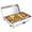 Half Pan 1 Pack Silver, variant on 9QT Electric Chafing Dish Buffet Warmer, Stainless Steel Chafer with Full-Size and 2 Half-Size Pans, 400W Heating and Stainless Steel Lid