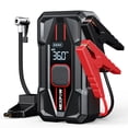 thumbnail image 1 of NEXPOW 4000A Car Jump Starter with Air Compressor, 12V Car Battery Charger Booster with PD 30W Fast Charge, 150PSI 59.2Wh Air Pump, Smart Clamps (Emergency Multi-Function Power Pack), 1 of 6