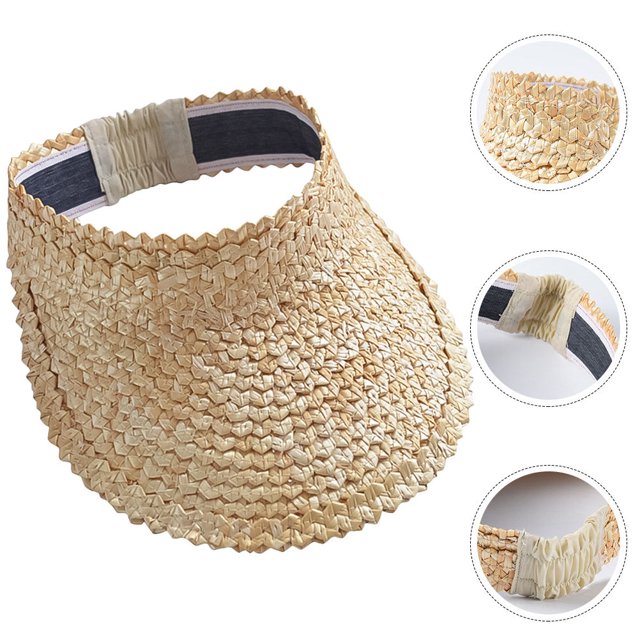 unbranded Sombrero Veraniego Beige Con Ancha Para Protección Solar Y Estilo Único