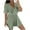 Army Green-02, variant on REALiKUN Casual Linen Rompers for Women Summer Loose Short Sleeve V Neck Flowy Shorts Jumpsuit Beach Vacation Outfits