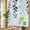 Grey, variant on Rainbow Window Privacy Film, Purple Ombre Botanical Static Cling Window Film PVC, Watercolor Country Pastoral Leaf No Glue UV Blocking Glass Covering, Removable Stained Glass Sticker 17.7''x39.3''