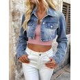 thumbnail image 4 of Ekouaer Long Sleeve Crop Tops for Women Scroop Neck Lightweight Basic Base Layer Thermal Undershirts Shirts Dusty Rose, 4 of 5