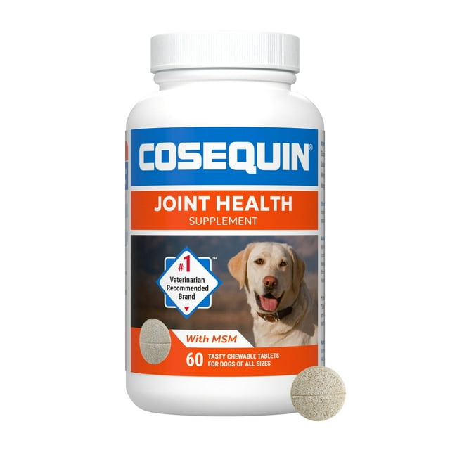 Nutramax Cosequin Suplemento para la Salud Articular de Perros – 60 Tabletas Masticables