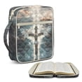 thumbnail image 2 of Xixirimido Cross & Jesus Print Bible Cover Case for Women, Quilted Bible Cover Bag with Handle, Bible Carrying Case Study Supplies Accessories for Men, 2 of 7