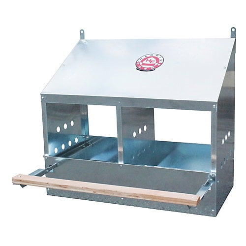 GALVANIZED 2HOLE POULTRY NESTING BOX