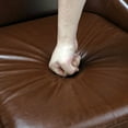 thumbnail image 5 of S-HOME Ergonomically Designed PU Leather Chair with Solid Wood Frame, Mid-Century Armchair for Living Room Spaces, 5 of 13
