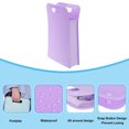 thumbnail image 4 of Unique Bargains Dossier Extensible A4 en Plastique Organiseur de Fichiers Accordéon avec Bouton-Pression, Violet, 4 of 5