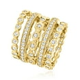 thumbnail image 3 of Ross-Simons 2.50 ct. t.w. CZ Jewelry Set: 5 Eternity Bands in 18kt Gold Over Sterling, Women's, Adult, 3 of 7
