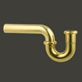 Renovators Supply PTraps Bathroom Sink 1.5" dia Brass Sink Trap with Tarnish Resistant Coating