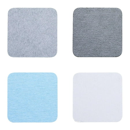 Absorbent Diatomite Drink Coasters Set of 4 &acirc; Fast Drying Square Cup Mats Eco-Friendly Diatomaceous Earth Coasters for Coffee Tea Plants Table & Countertop Multi-Color