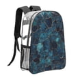 thumbnail image 4 of 16 Inch Transparent Backpack With Lightweight And Durable Design Without Pockets Transparent For Work Business Travel Sports Animal Skin Print Style Darkturquoise_2, 4 of 7