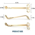 thumbnail image 2 of Candle Wick Accessory - Candle Wick Trimmer - Candle Wick Clipper - Wick Cutter Scissor - for Putting Out Extinguish Candle Wicks Flame (Gold), 2 of 4