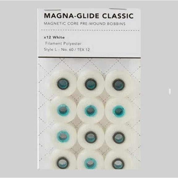 Fil-Tec Magna Glide Classic - L Bobbins - White12) - 135 yds - shipping included