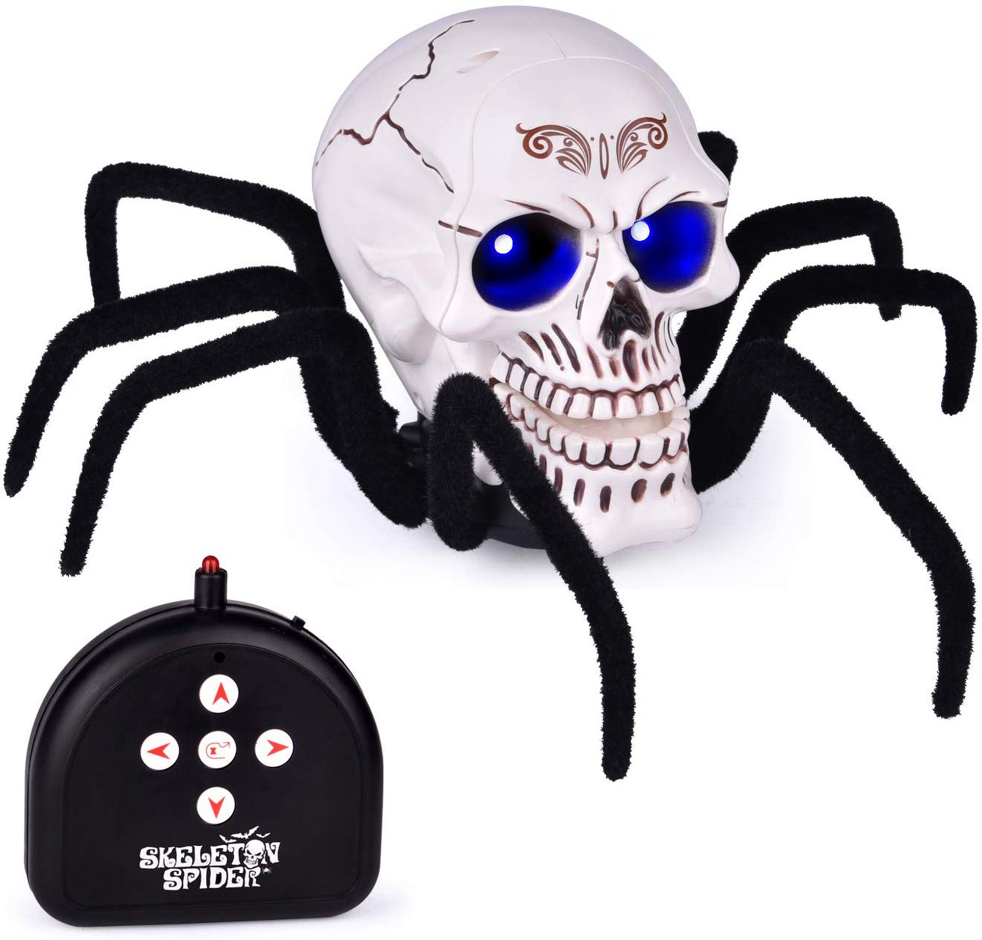 Remote Control Spider Toy, 11.8 Inches Halloween Spider with Light and