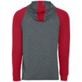 thumbnail image 2 of Holloway Sportswear XL Echo Hoodie Graphite Heather/Scarlet 222539, 2 of 4