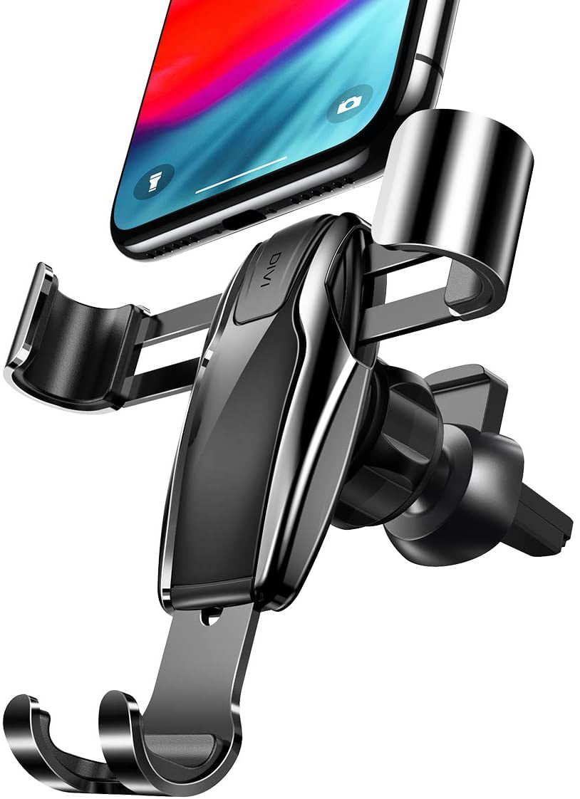 Car Phone Holder Mount Phone Holder for Car,Air Vent Car Phone Holder with Hook and Base Hands,Clamp Cell Phone Car Mount for All Smartphones 