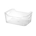 thumbnail image 1 of Infidev - Contenedor grande de plástico con asa para baño o tocador, organizador de maquillaje y contenedor multiusos para cocina, armario, gabinetes y estanterías., 1 of 3