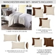 thumbnail image 3 of Michael Amini Manchester 8-Piece Cotton & Linen King Duvet Set in Cream, 3 of 12