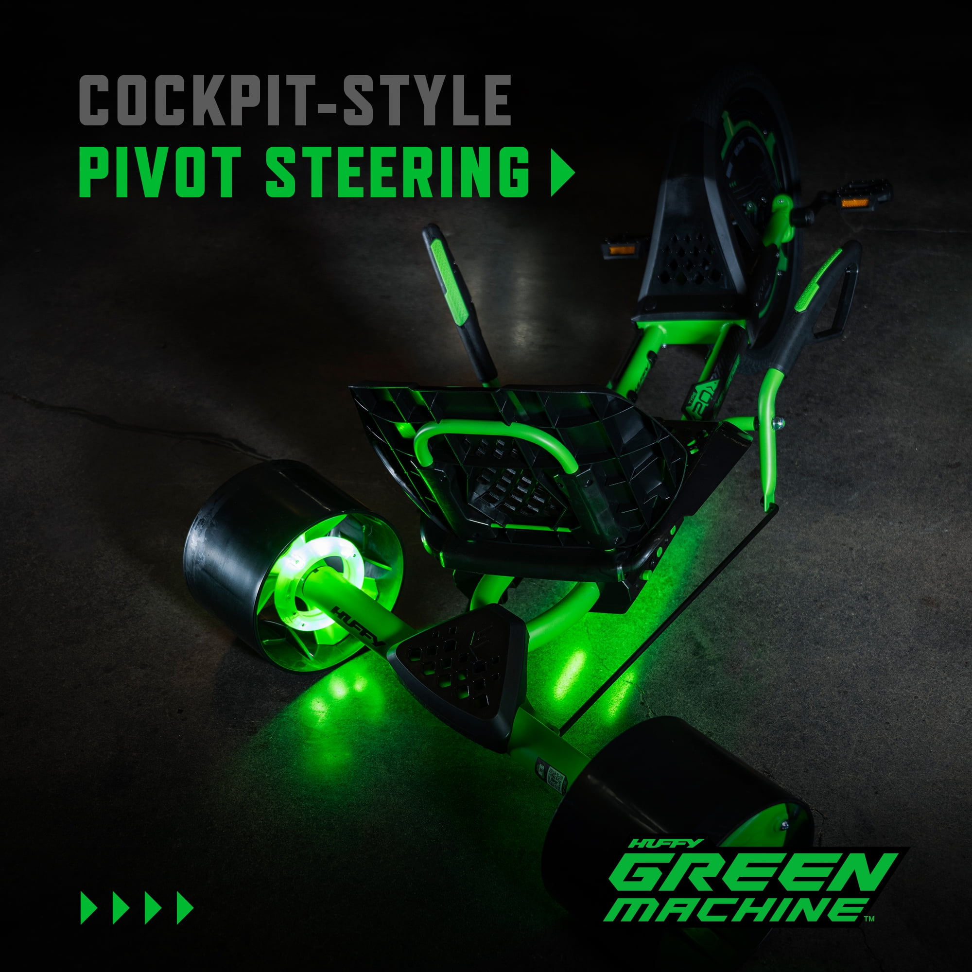 Huffy™ Green Machine Trike Tricycle Drift Sideways Dual Stick Control Kart  Bike
