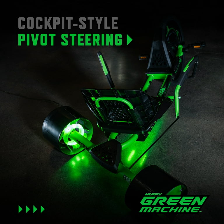 Huffy Green Machine 20-inch Drift Trike, Green and Black