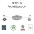 thumbnail image 3 of Ecopots Round Recycled Plastic Modern In/Outdoor Planter Flower Pot Saucer, White Grey, 11", 3 of 4