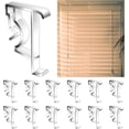 thumbnail image 1 of 12 PCS 2 Inch Valance Blind Clips, Clear Plastic Hidden Blind Clips Replacement, Blinds Valance Clips Replacement Parts, for Wood or Faux Wood Horizontal Blinds Valance, 1 of 7