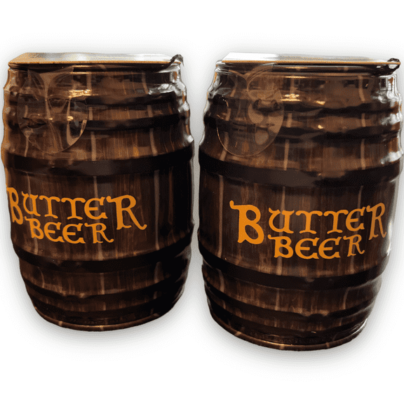Jelly Belly Harry Potter Butterbeer Chewy Candy , 1.5 oz Collectible Barrel Tin